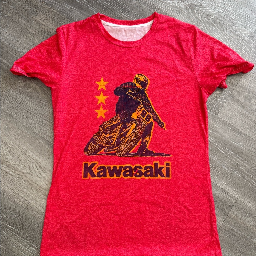 Men’s Medium “Step Brothers” Dale Doback Kawasaki Red Graphic T-Shirt